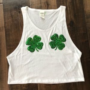 Victoria Secret shamrock crop top